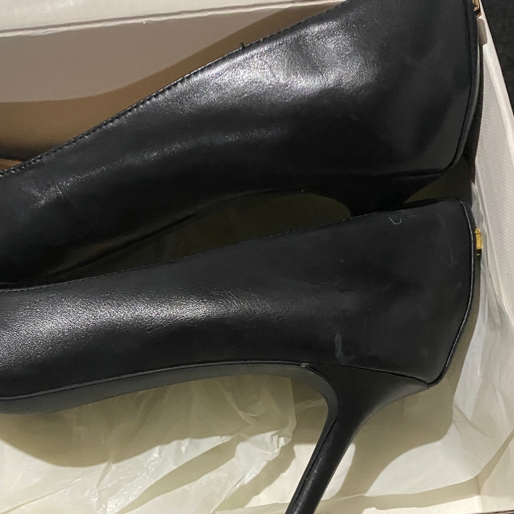 Ralph Lauren Black Leather Heels - Picture 13 of 13
